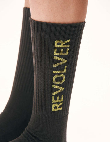 Dark Grey Logo Tights