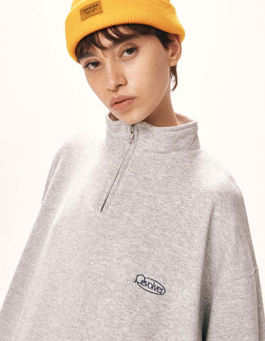 Zip Diver Grey Melange