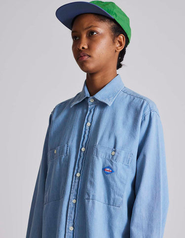 Light Blue Denim Work Shirt