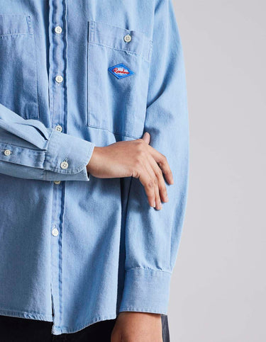Light Blue Denim Work Shirt